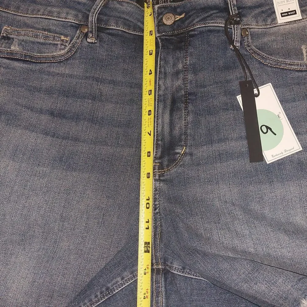 Judy Blue 3XL Cut off Raw Hem tummy Control Distressed Shorts Vacation Resort - Picture 11 of 12